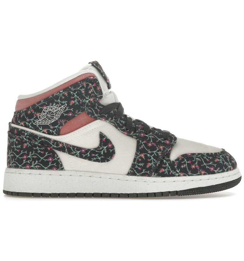 Jordan Mid SE Floral (GS) Style FJ3451-001 FR