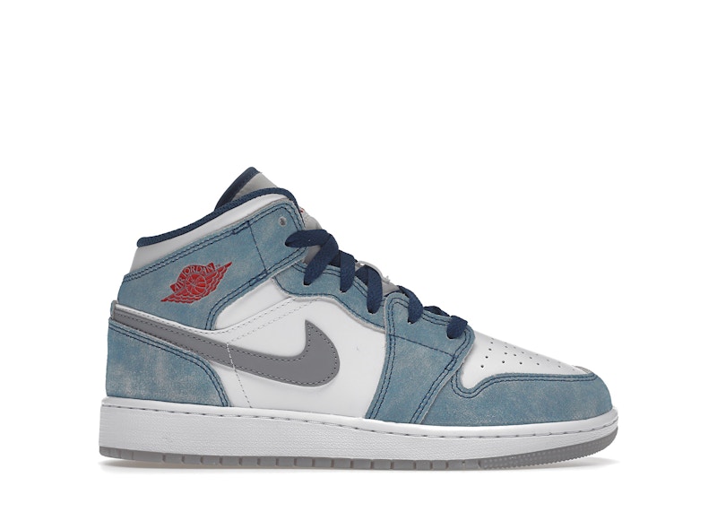 Jordan 1 Mid SE French Blue Light Steel GS