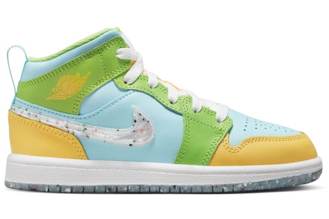 Mid Se White Green And Yellow Jordan Nike Air Jordan Retro Mid SE