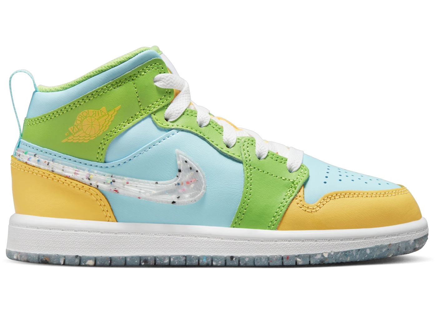 Mid Lime Green And Blue Jordans Jordan Air Jordan Mid