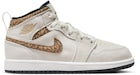 Jordan 1 Mid SE Light Orewood Brown White Light British Tan Metallic Gold (PS)