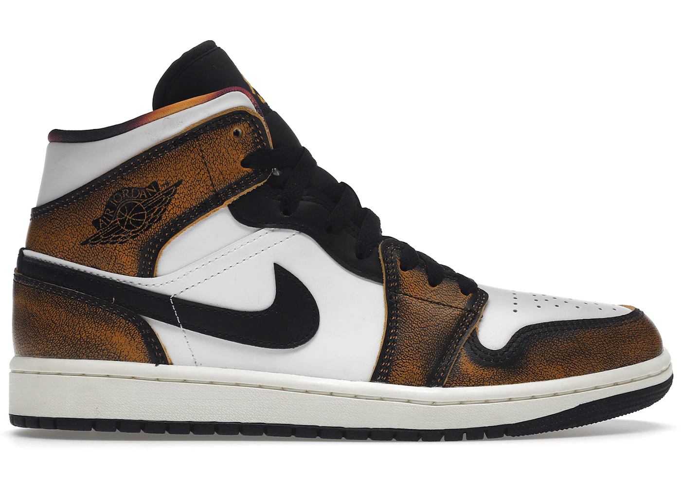 Jordan 1 Mid SE Orange Wear Away Men's - DQ8417-071 - US