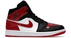 Jordan 1 Mid SE Patent Bred Toe