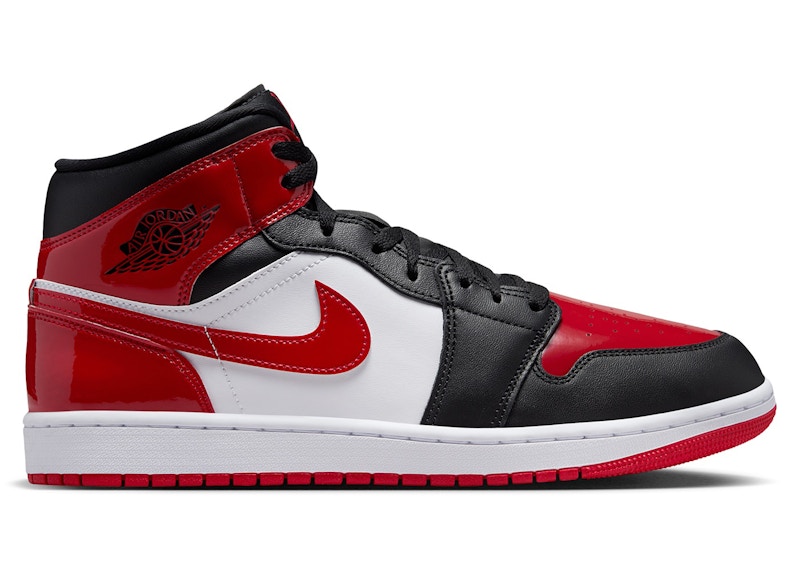 Jordan 1 Mid SE Patent Bred Toe Men's - HV4091-006 - US