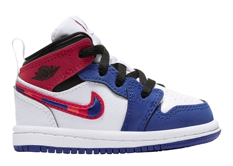 Air jordan 1 red deals and blue