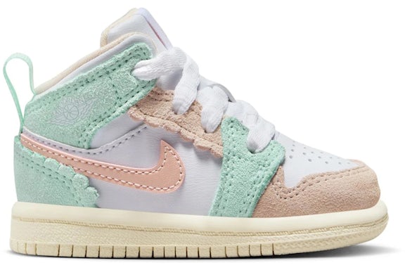 Jordan 1 Mid SE Sfestoped Edge Jade Ice (para niños)