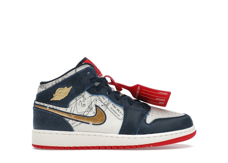 エアジョーダン1 Take Flight 24cm Jordan 1 Mid SE Take Flight Gold Swoosh (GS) - FN1353-400 - US