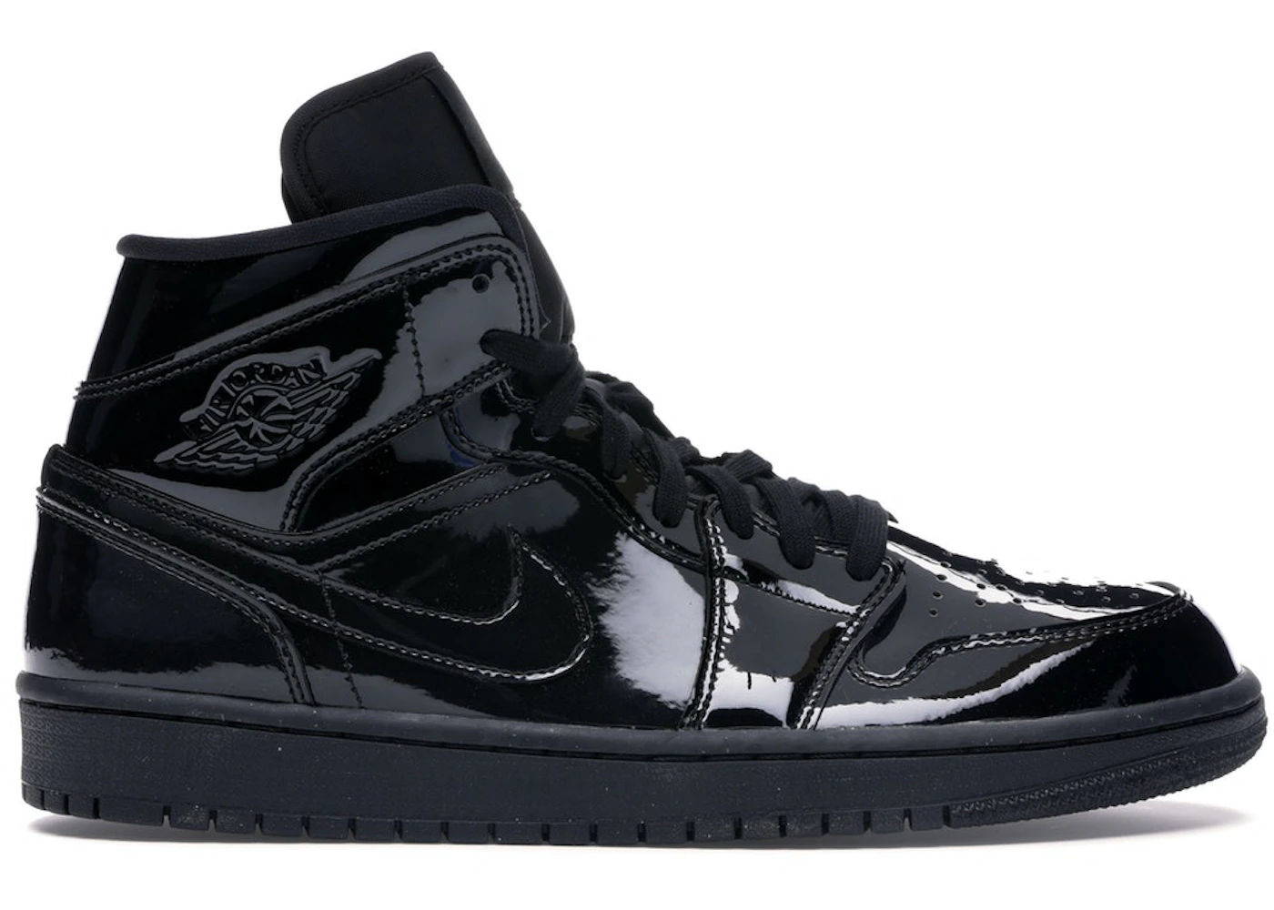 Jordan 1 Mid SE Triple Black Patent Women s BQ6472 002 GB