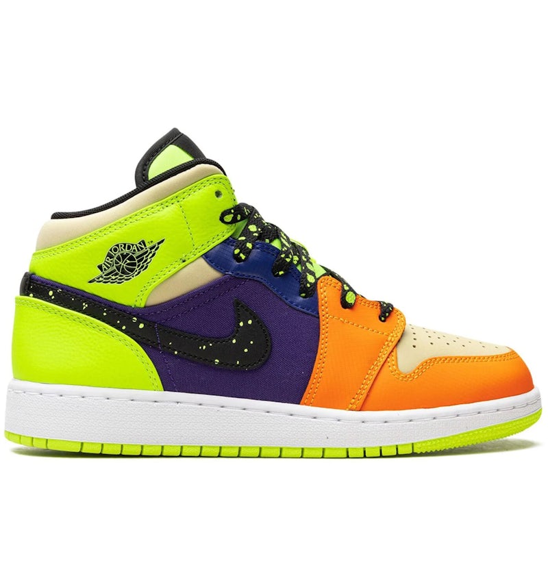 Jordan Mid SE Volt Vivid Anaranjado (para escolares) FD8795