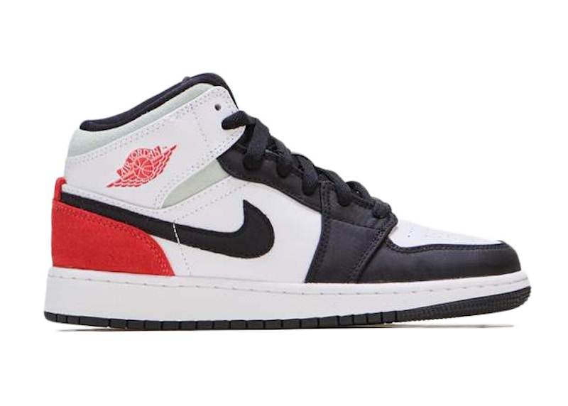 air jordan 1 white black and red