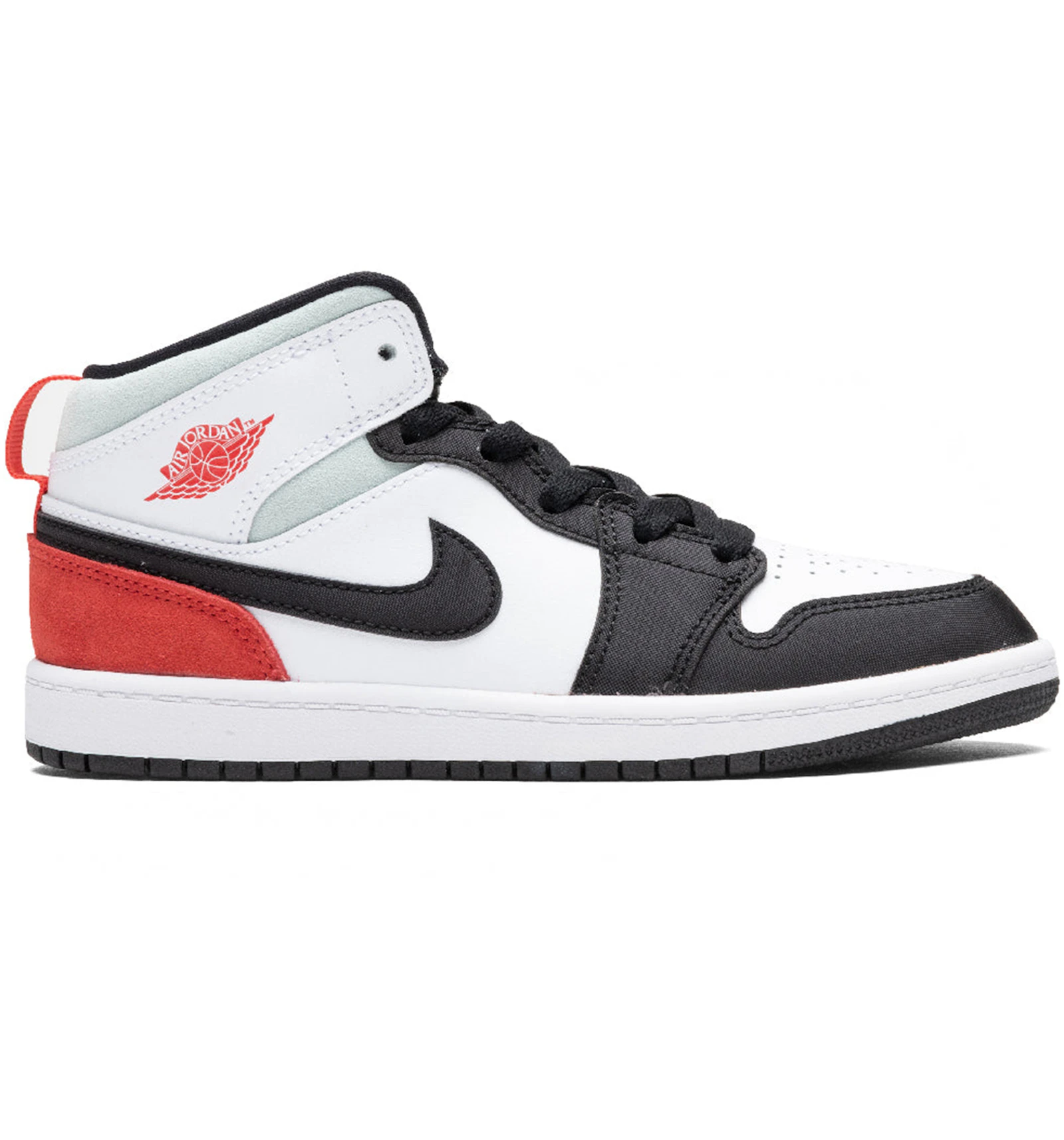 Jordan 1 Mid SE White Black Red Spruce (PS) - BQ6932-100 - US