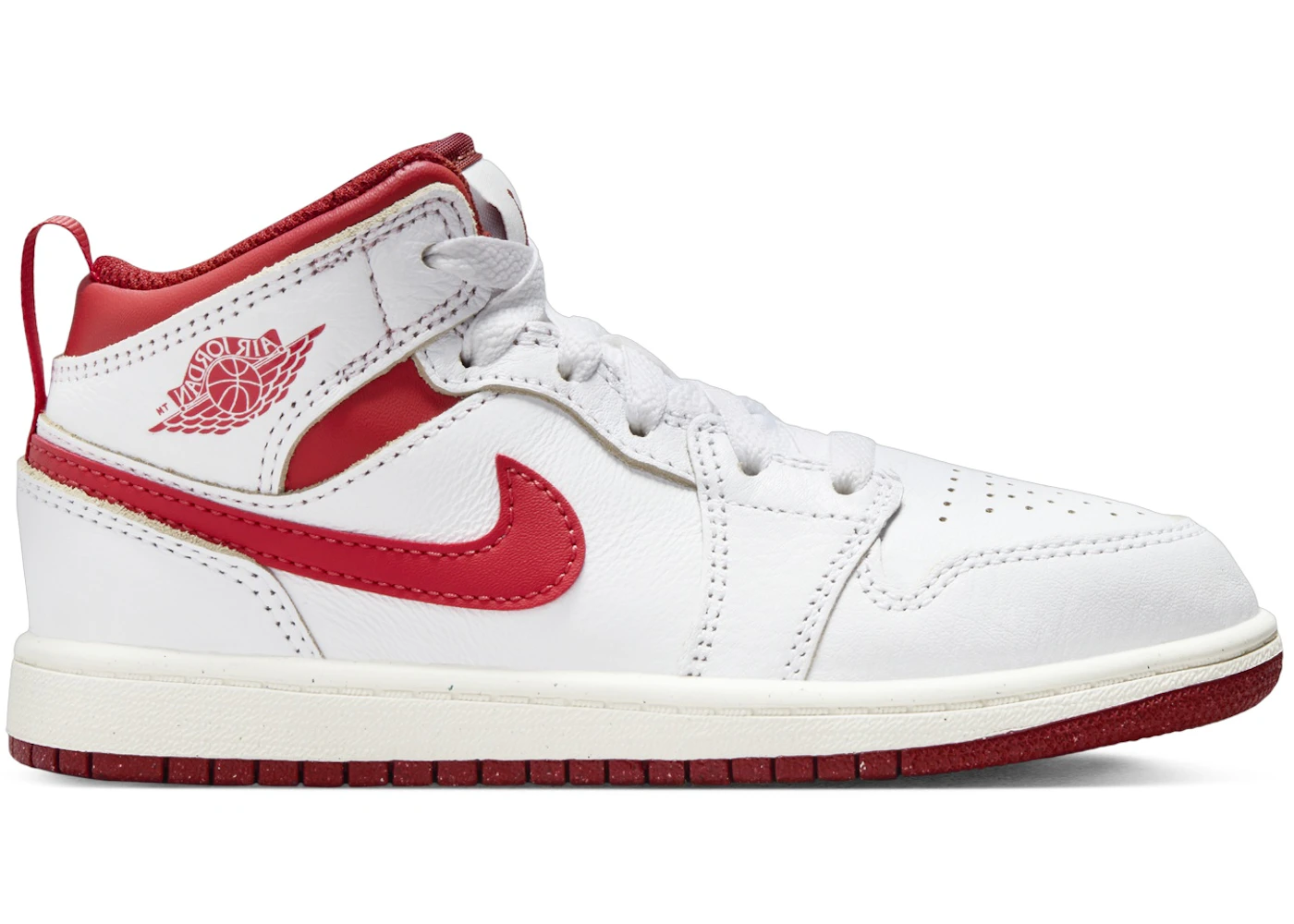 Jordan Mid SE White Dune Red Sail Lobster (PS) FJ3467-160 US