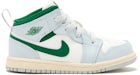 Jordan 1 Mid Summit White Pure Platinum Sail Pine Green (TD)
