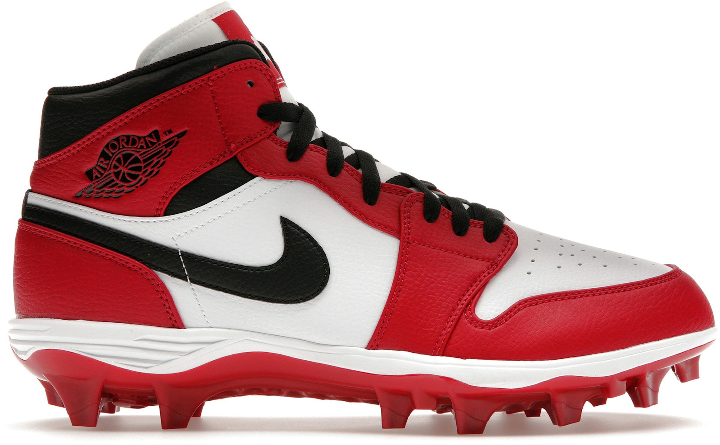 Nike Air Jordan 1 Retro Mid TD Chicago Football Cleats AR5604-106 Multi  Size