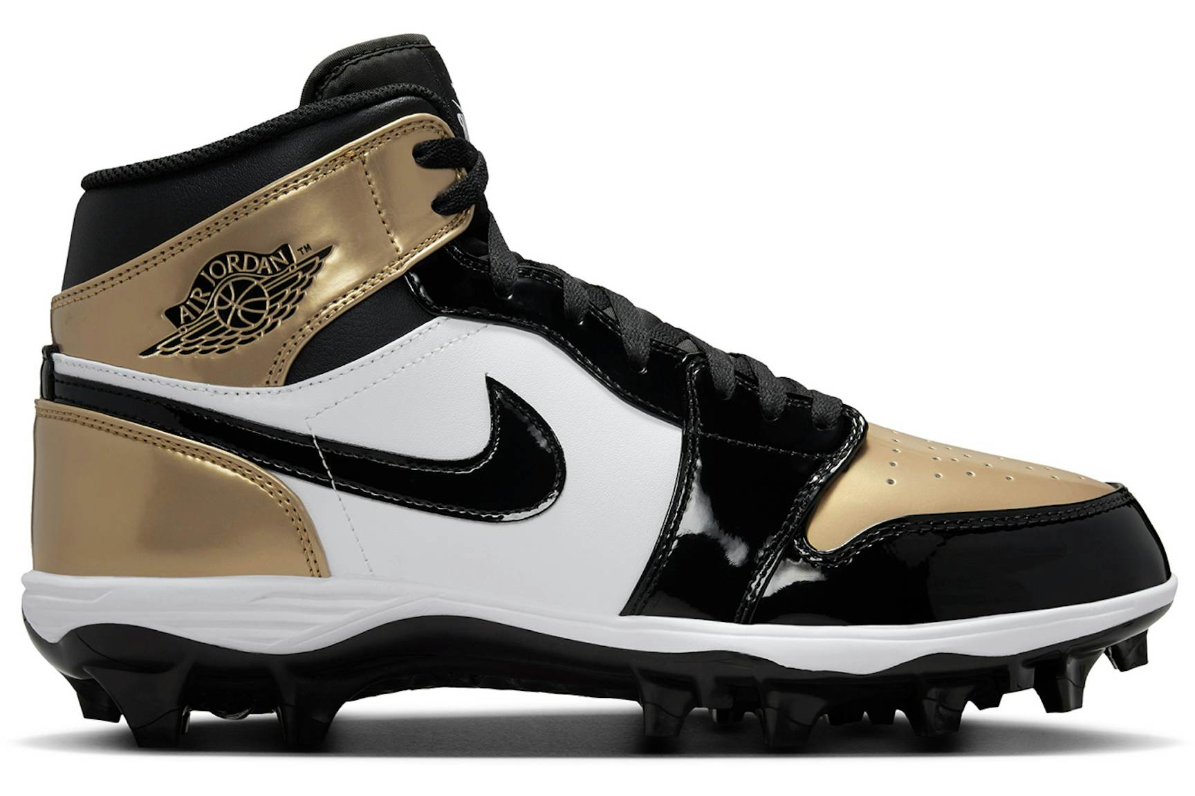 Jordan 1 Mid TD Cleat Gold Toe Men's - FJ6805-701 - US