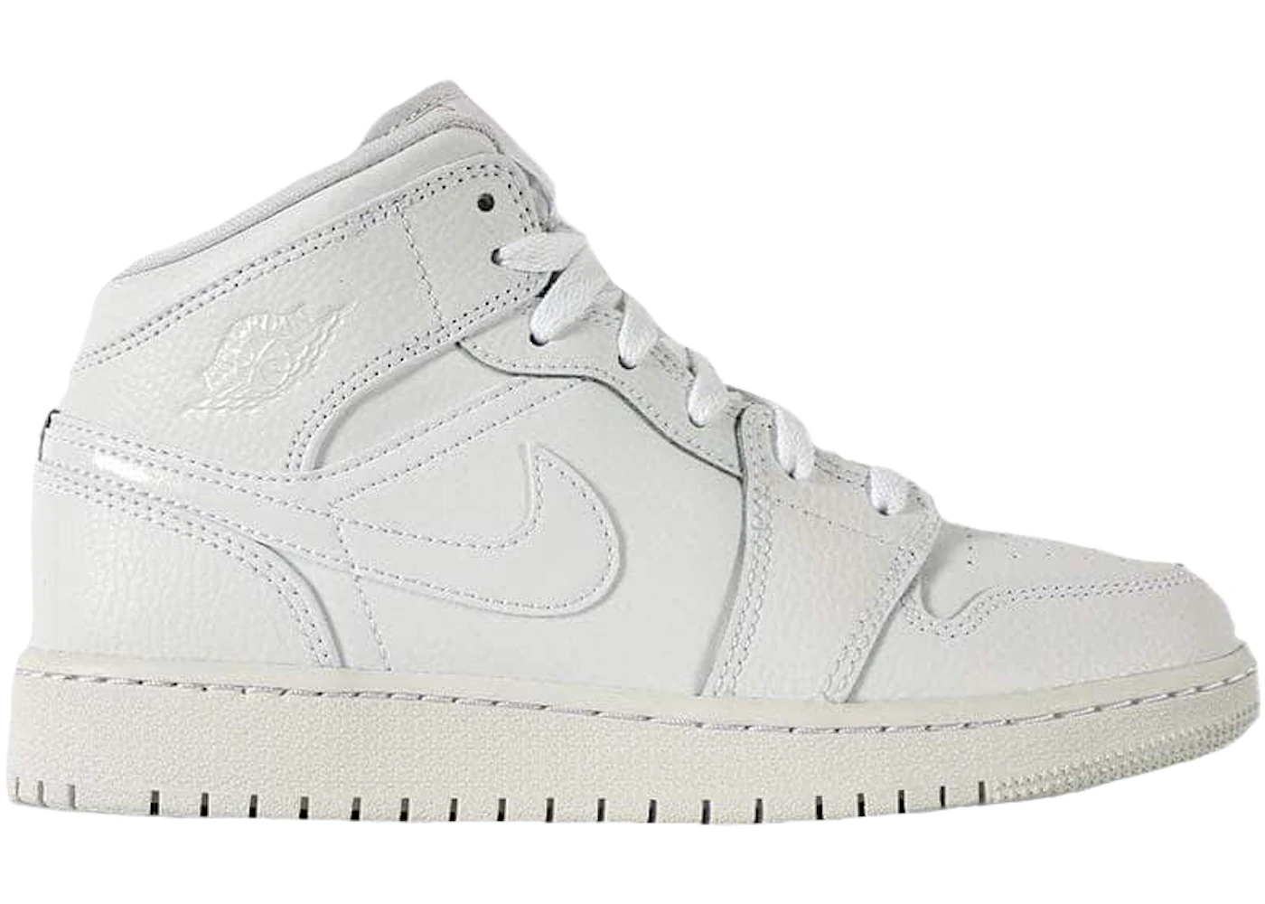 Jordan 1 Mid Triple White (2020) (GS) - 554725-126 - US