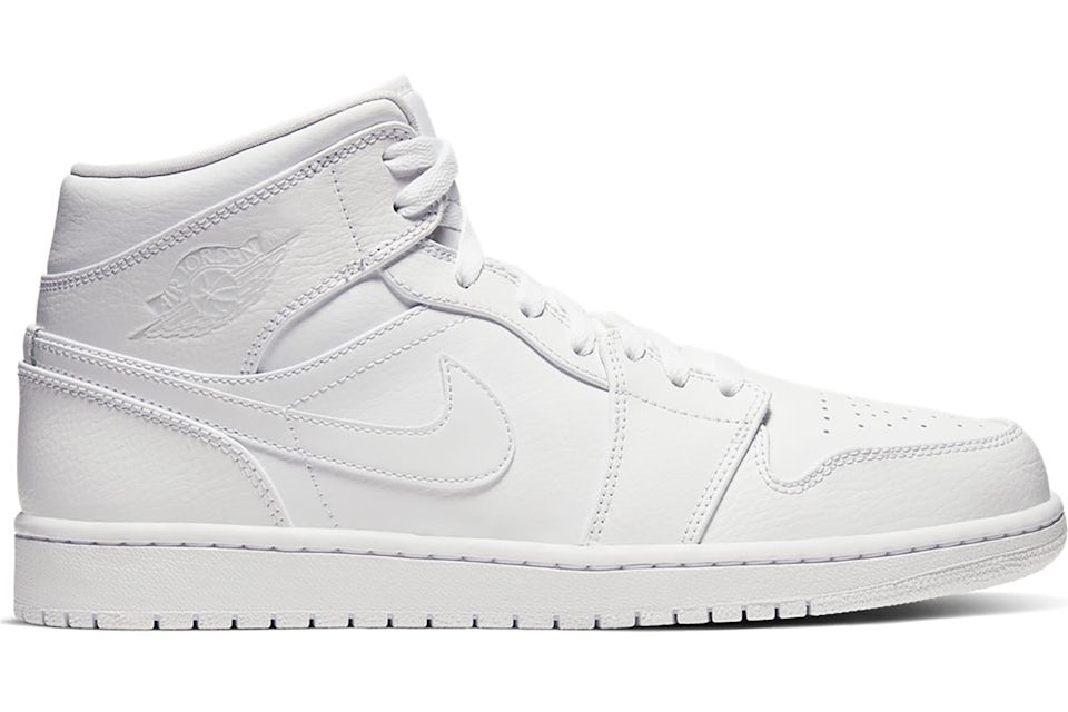 Jordan 1 mid triple white stockx Clearance