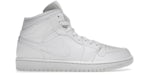 Jordan 1 Mid triplo bianco