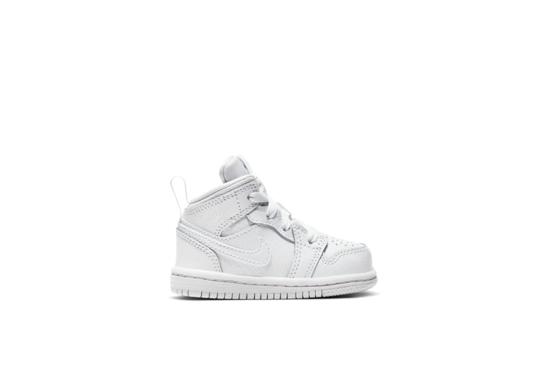 Jordan 1 Mid Triple White (TD) Toddler - 640735-126 - US