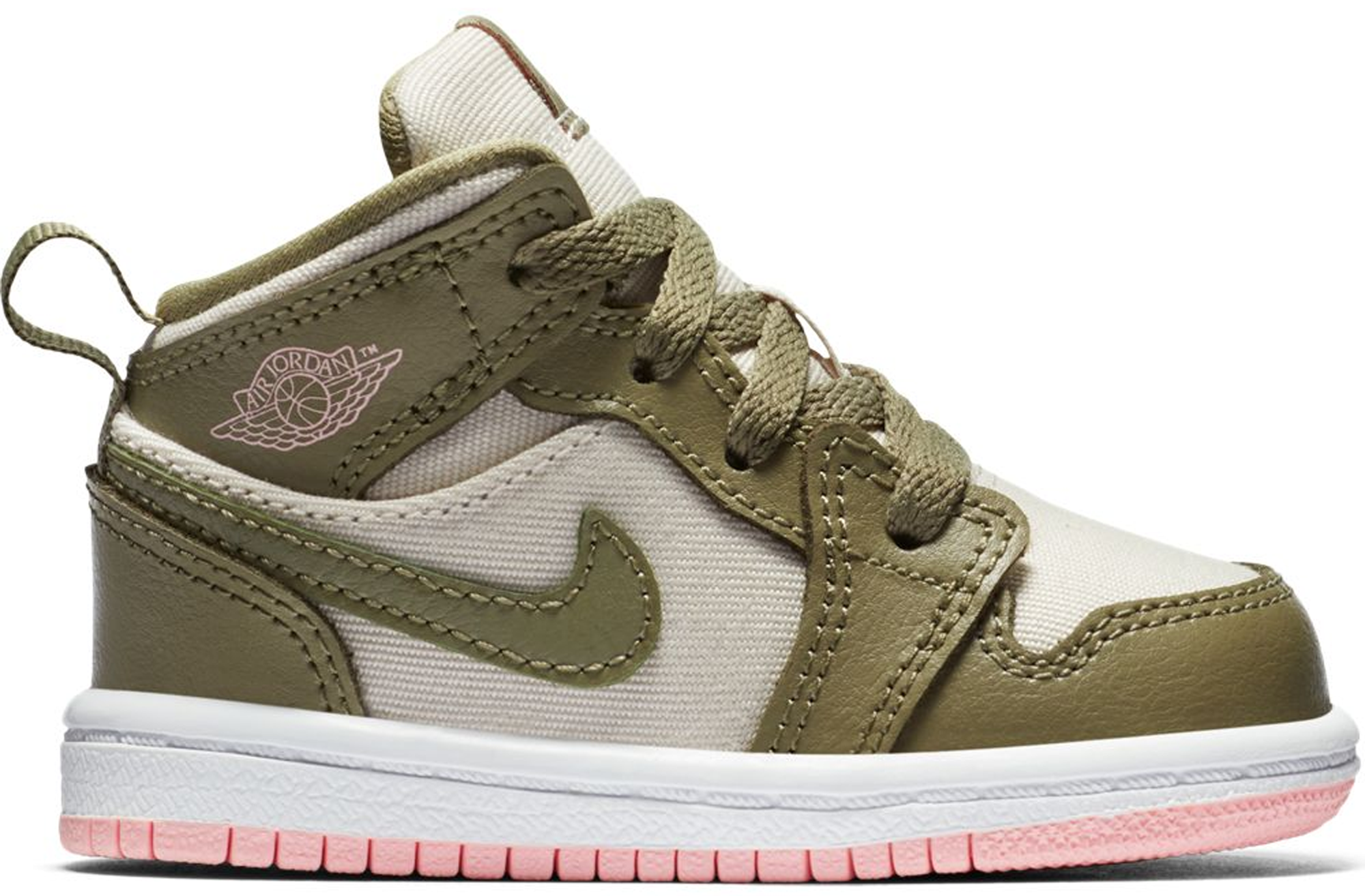 Jordan 1 Mid Trooper Bleached Coral (TD) Toddler - 644507-225 - US