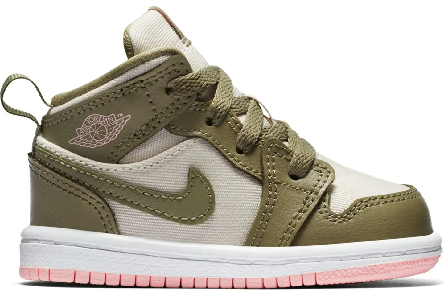 Jordan 1 Mid Trooper Bleached Coral (TD) Toddler - 644507-225 - US