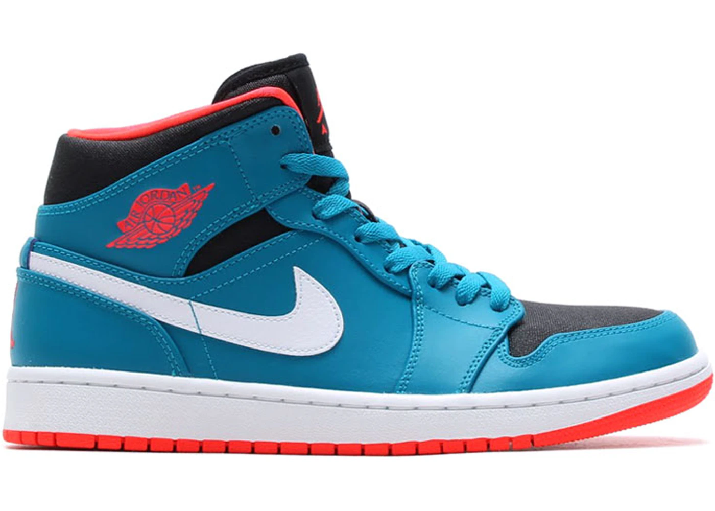 Jordan 1 top mid teal