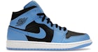 ジョーダン 1 ミッド ユニバーシティブルー ブラック