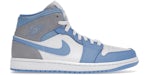Jordan 1 mittelhoch hellblau grau