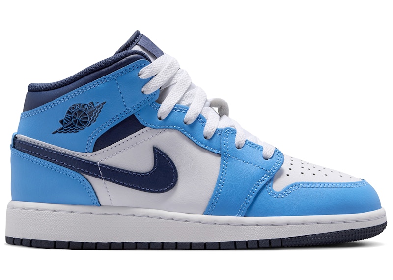 Jordan 1 Mid University Blue Midnight Navy (GS) - DQ8423-405 - US