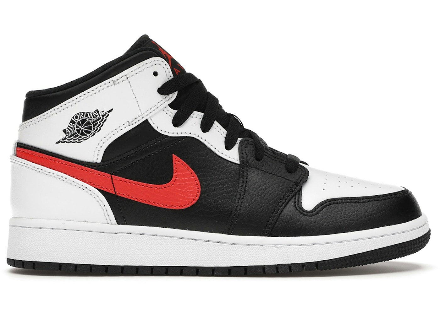 Nike jordan 1 mid black chile red white Clearance
