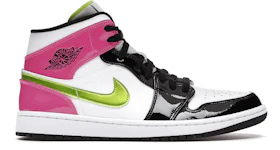 Jordan 1 mid white 2025 mystic green