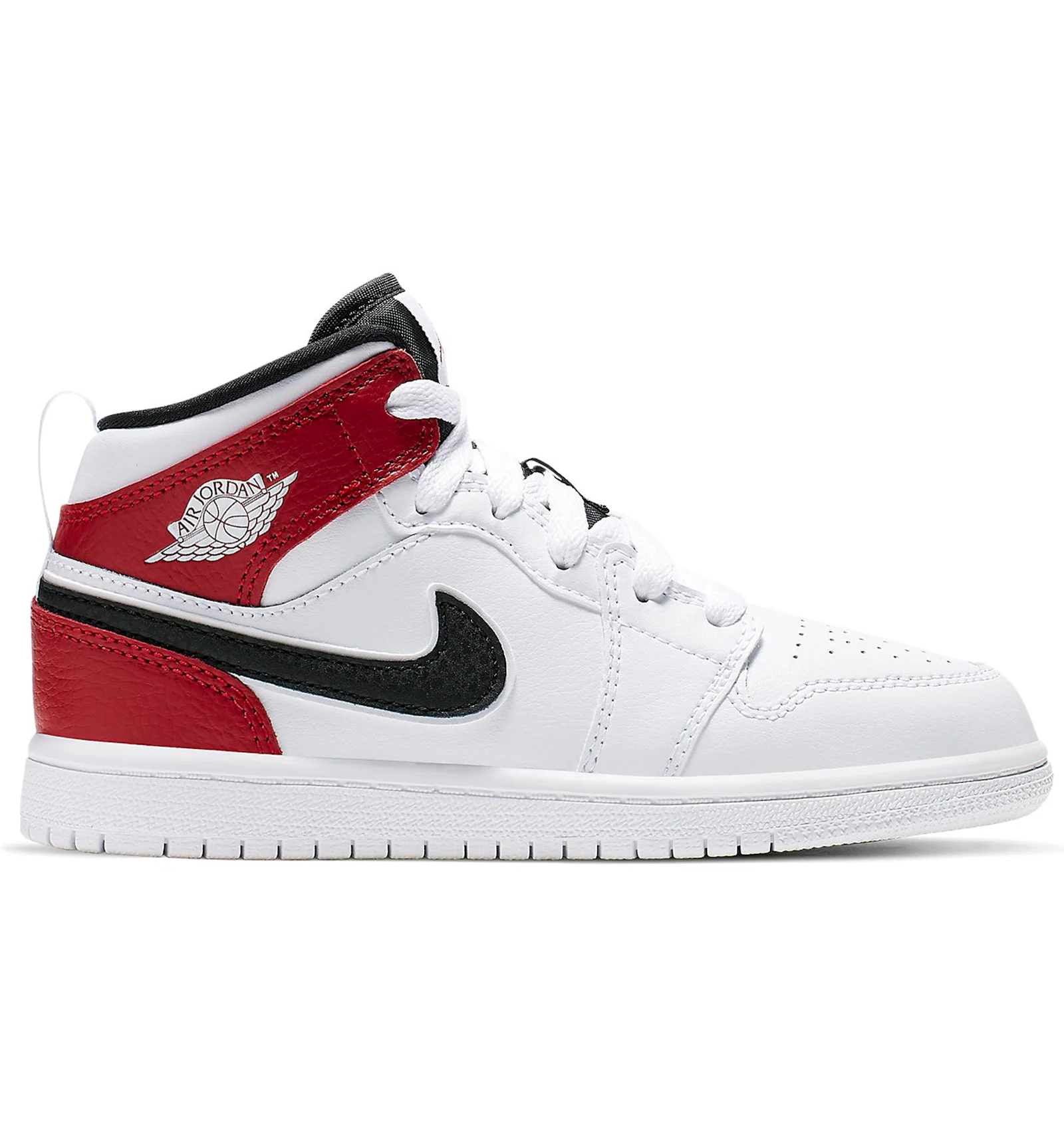 Jordan 1 Mid White Black Gym Red PS Kids 640734 116 US