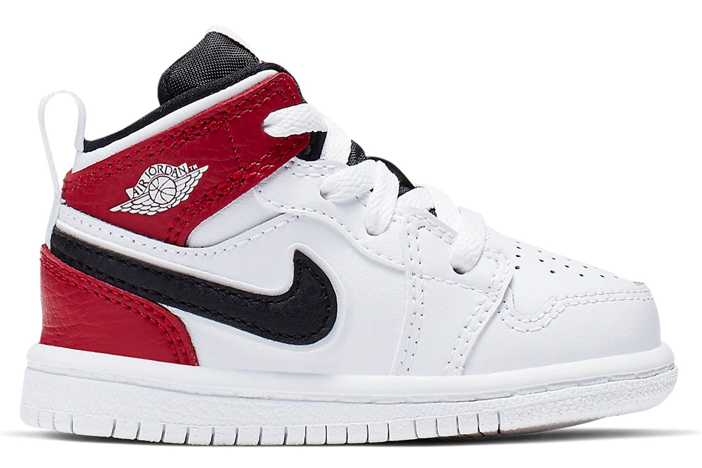 Jordan 1 Mid White Black Gym Red (TD) - 640735-116
