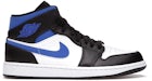ジョーダン 1 ミッド ホワイト ブラック レーサーブルー