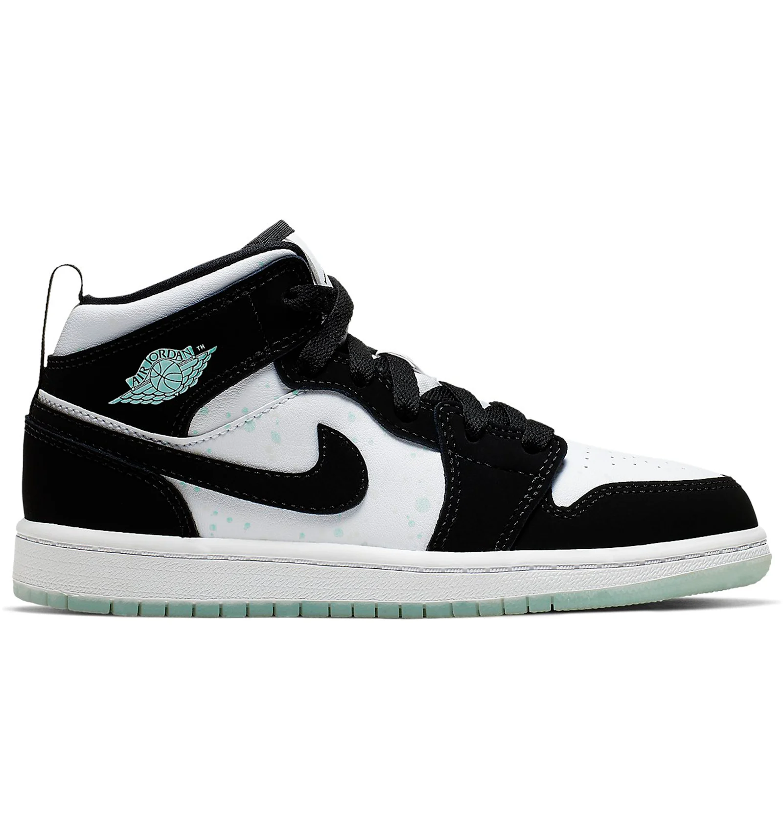 Jordan 1 green white top black