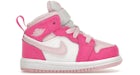 Jordan 1 Mid White Fierce Pink (TD)