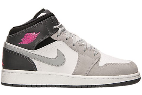 Jordan Mid White Grey Hyper Pink (GS) 555112-117 US