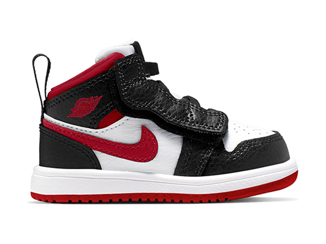 Air jordan 1 clearance mid (bg) gym red/white-black