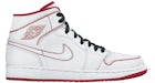 Jordan 1 Mid Bianco Gym Rosso (GS)