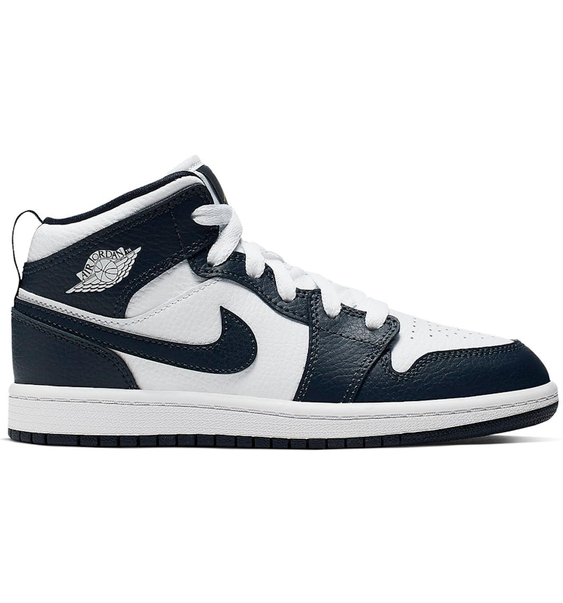 Jordan 1 Mid White Metallic Gold Obsidian PS 640734 174 US