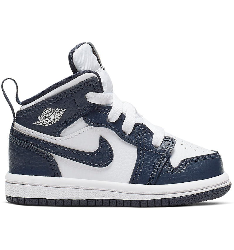 Jordan 1 Mid White Metallic Gold Obsidian TD 640735 174 US