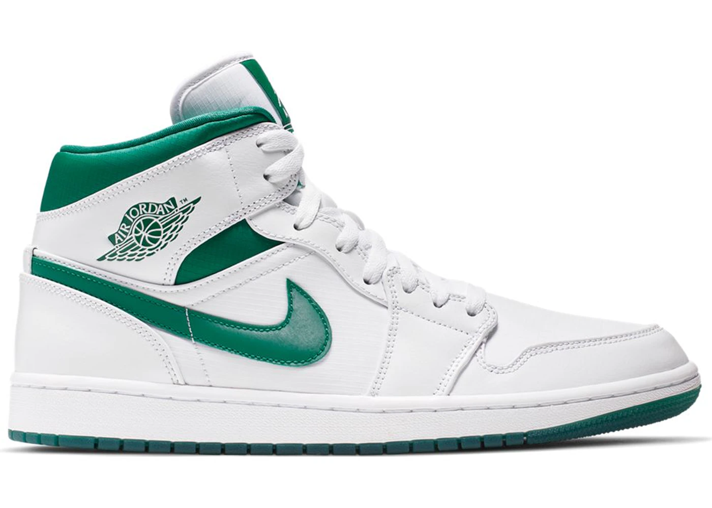 人気 定番 Nike GS Air Jordan 1 Mid SE White Green スニーカー Air Jordan 1 Mid SE ...