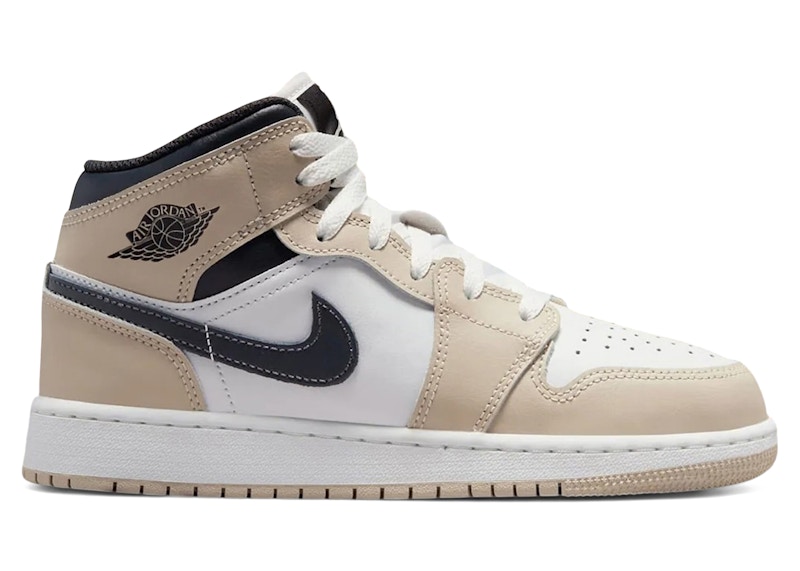 Jordan 1 Mid White Off Noir Rattan (GS) - DQ8423-153 - US