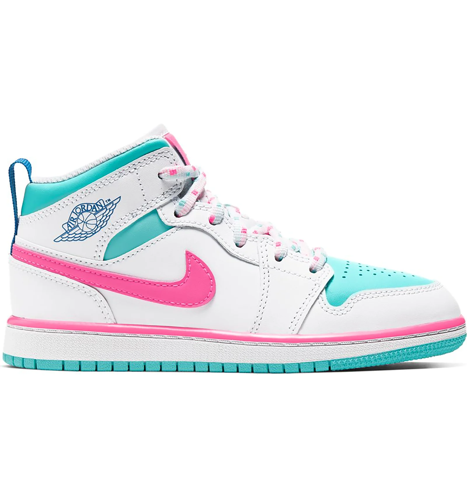 Jordan 1 top pink green