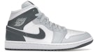 Jordan 1 Mid White Smoke Grey (Women's)