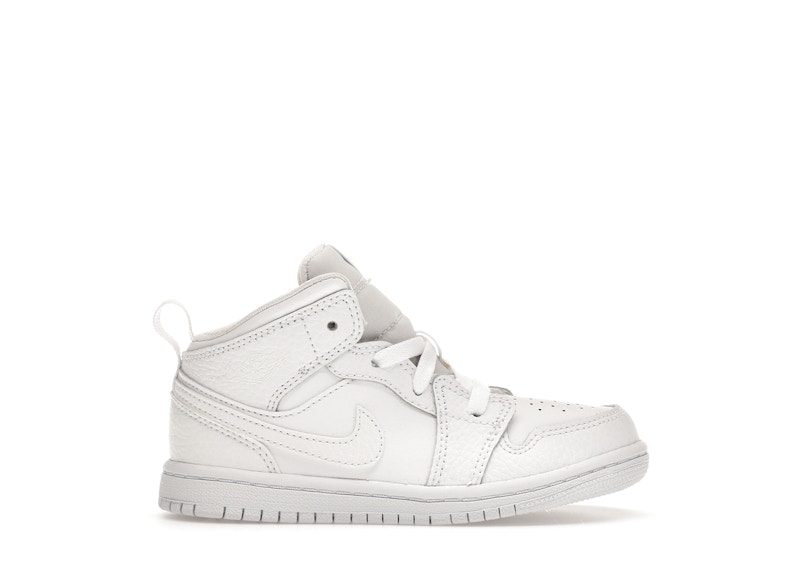 Pre-owned Jordan 1 Mid Sneakers In White