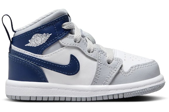 Jordan 1 Mid Wolf Grey Midnight Navy (TD)