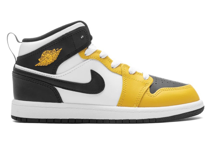 Aj 1 mid black yellow online