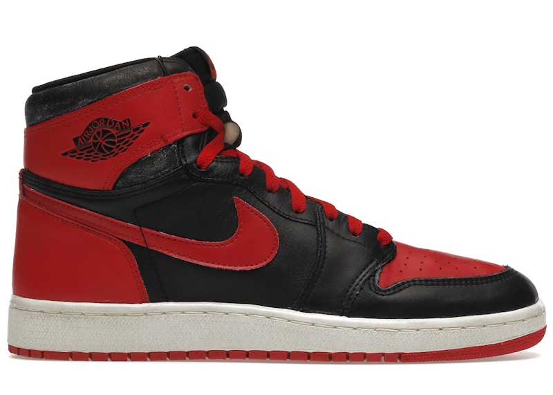 Jordan 1 OG Black Red (1985) Men's - 4285 - US