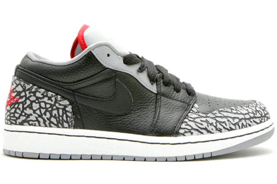 Jordan 1 Phat Low Black Cement 2008